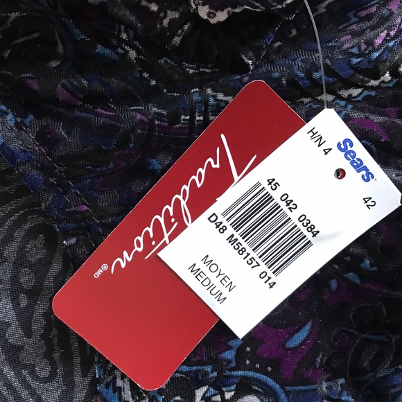 🎀NWT Tradition Made In Canada Designer Medium Size Blouse Top - Picture 6 of 7